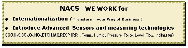 CO,H₂S,SO₂,O₃,NO₂,ETOH,IAQ,RESP-IRR  ,Temp., Humid., Pressure, Force, Level, Flow, Inclination