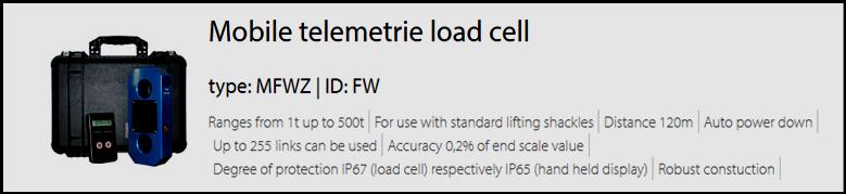 MOBILE TELEMETRIE LOAD CELL