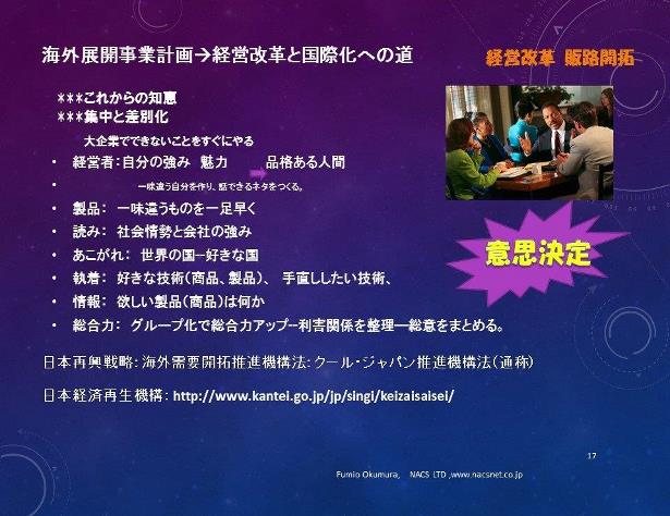 海外展開事業計画